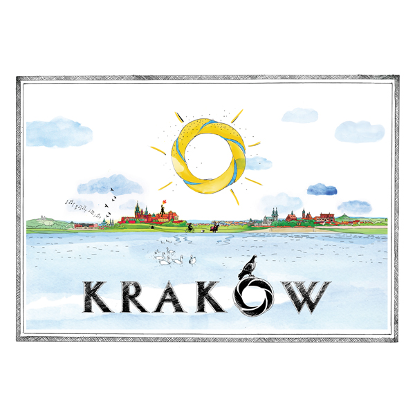 Kartka Widok na Wawel